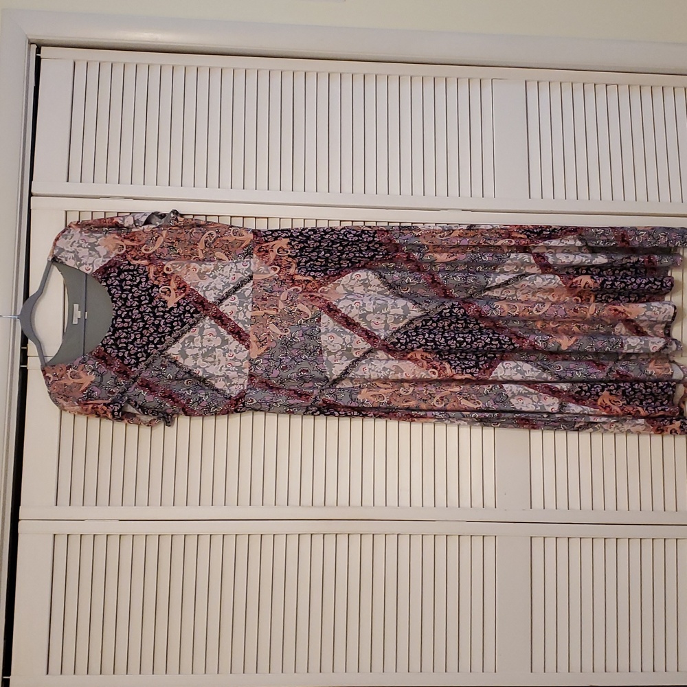 Est. 1946 Patchwork Pattern Floral Maxi Dress, Si… - image 1